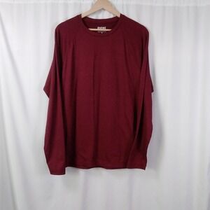 Rhone Men's M Reign Long Sleeve Athletic Performance T Shirt Burgundy Heather